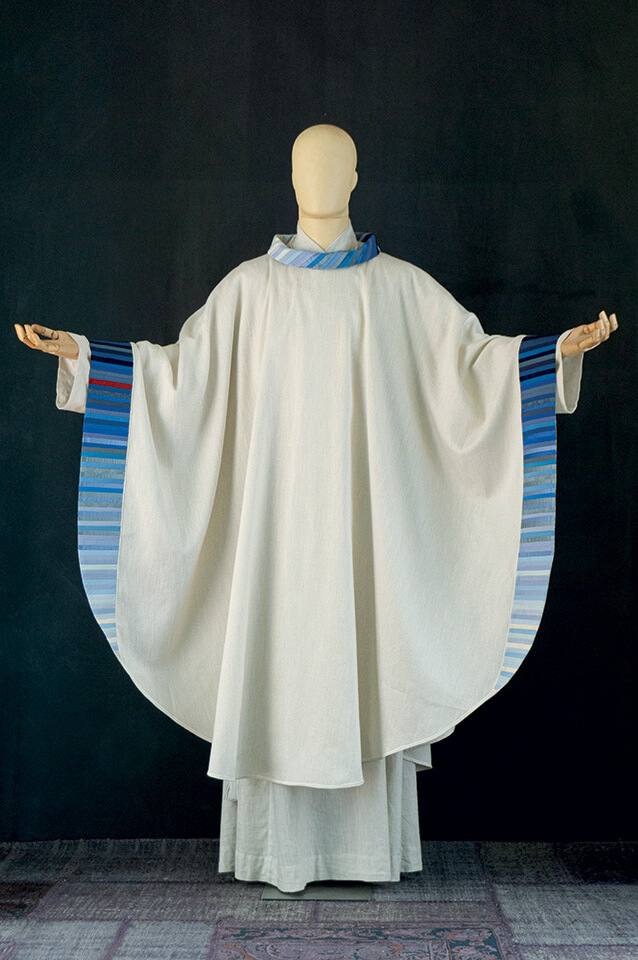 Casula mariana decorazione degradè