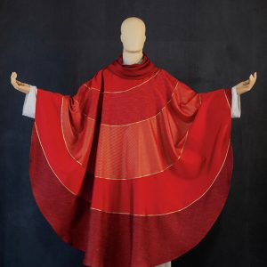 Casula rossa patchwork
