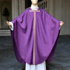 Casula rinascimentale viola semplice