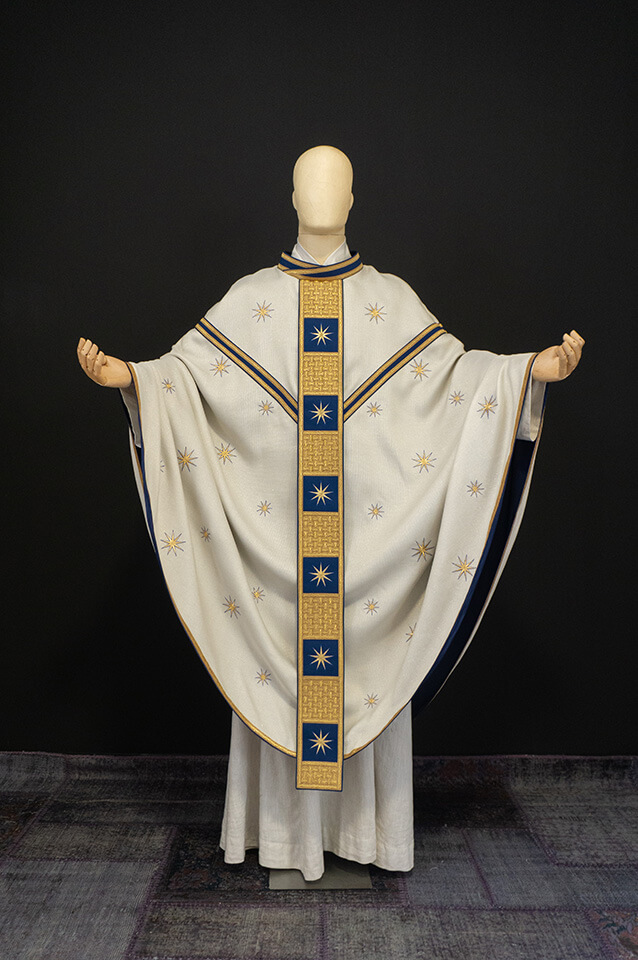 Medieval chasuble with stars