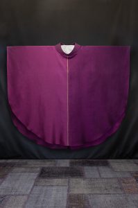 Casula viola in cotone chiaro/scuro