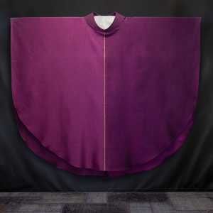 Casula viola cotone dritto rovescio
