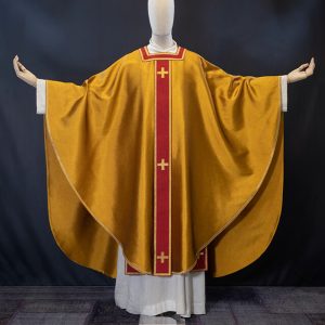 Casula rinascimentale in seta oro