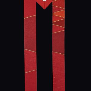 STOLA PATCHWORK - Rossa